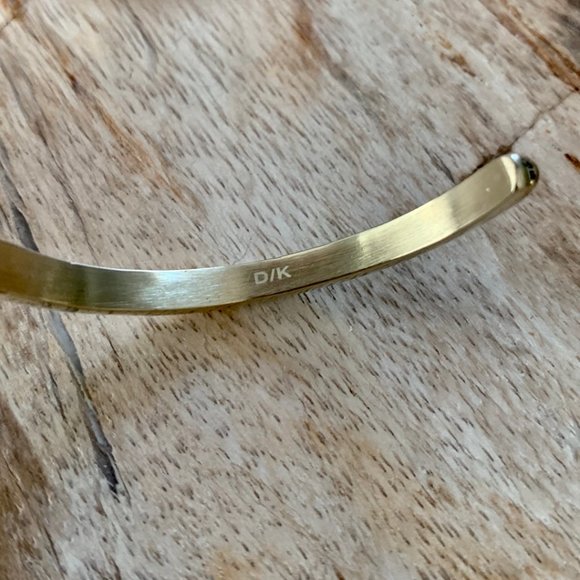 Dyrberg/Kern Binta Swarovski crystal bracelet- huge golden step-cut - Picture 5 of 5